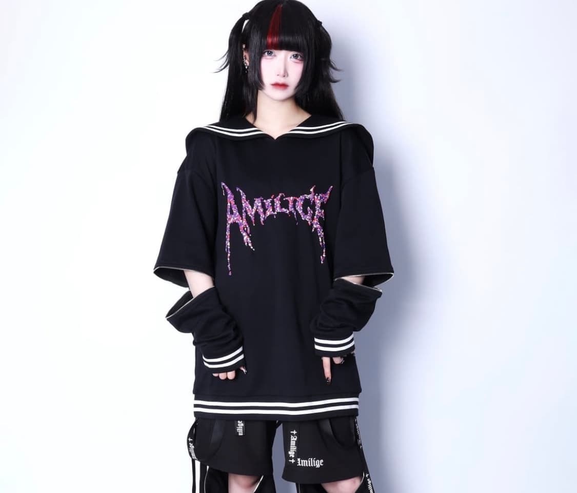 Amilige 세일러 티셔츠 상품이미지2