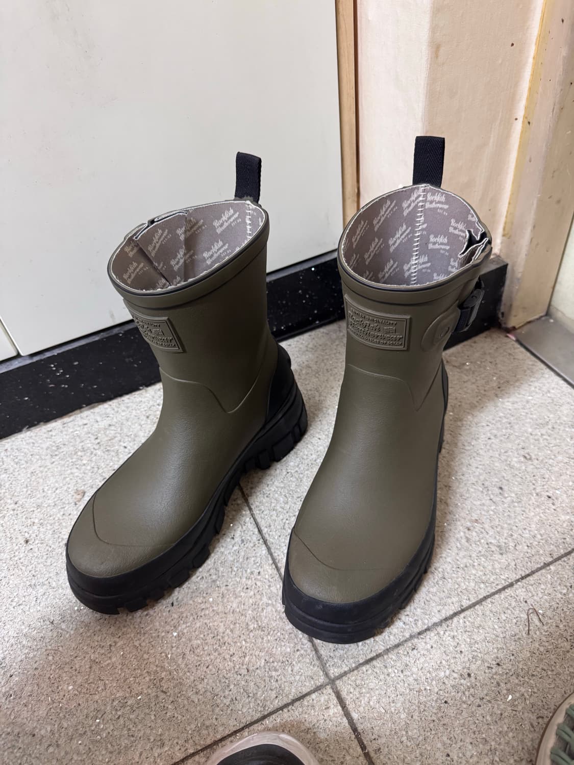 락피쉬웨더웨어 플랫폼 레인부츠 올리브 235 상품이미지3