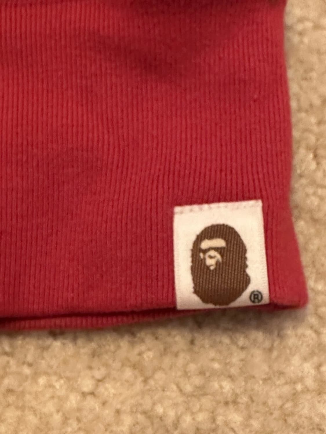 베이프 레드 카모 후드티 상품이미지3