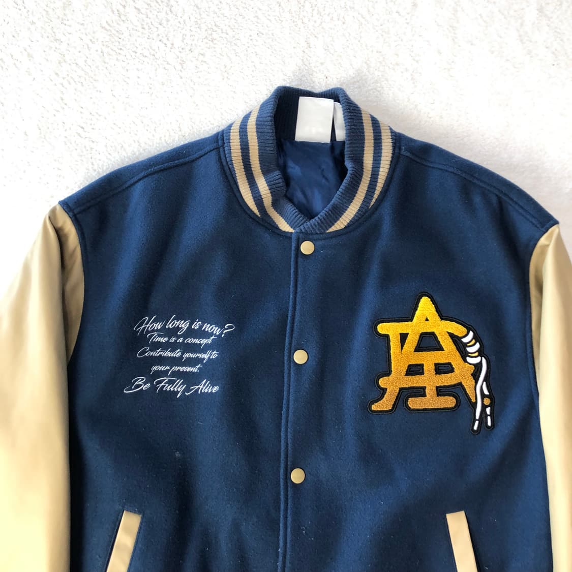 아디다스 네이비/베이지 스타디움 자켓  상품이미지4