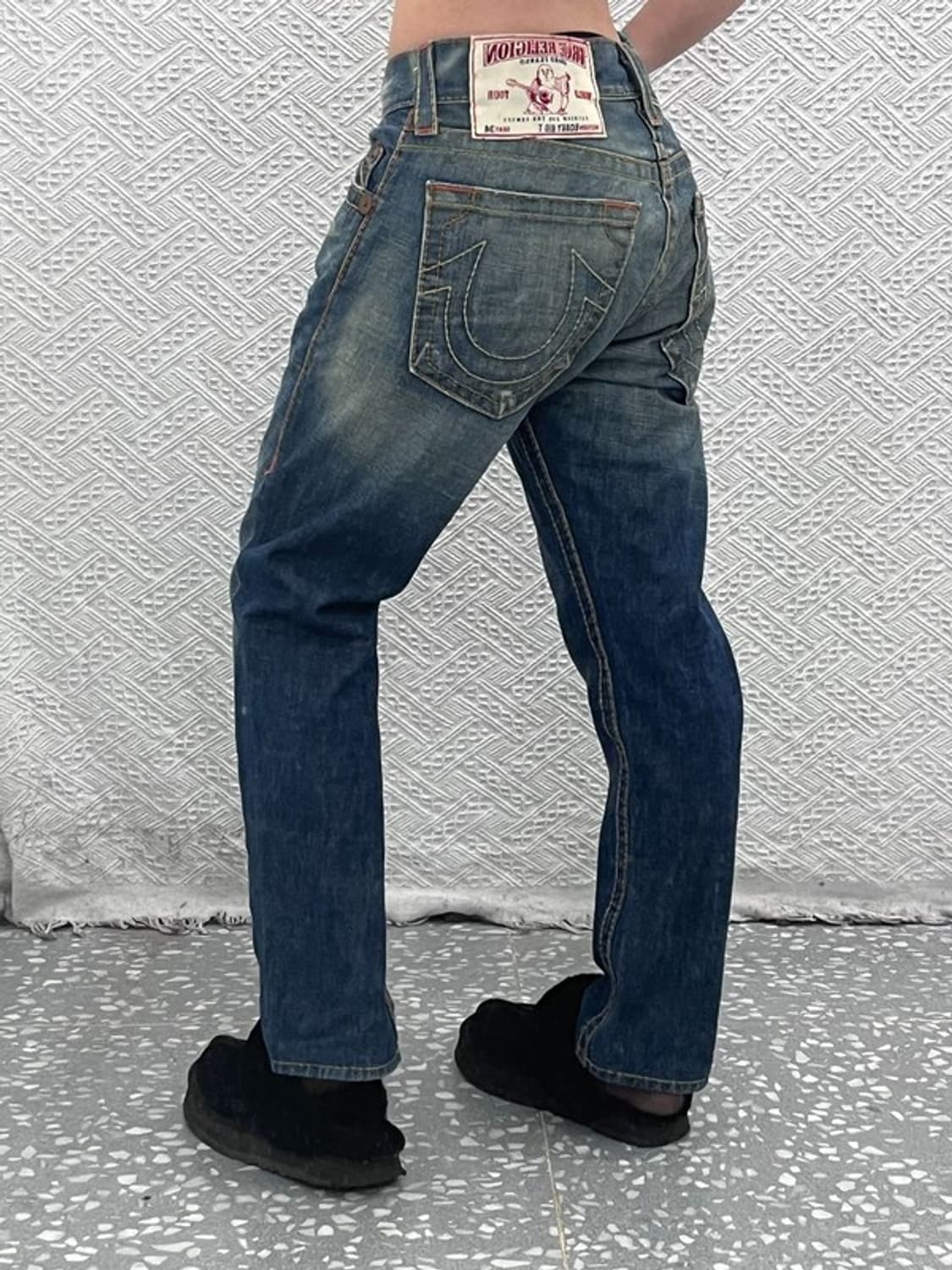 트루릴리전 트루릴리젼빅티 Y2K 데님 청바지 34인치 C06997 상품이미지1