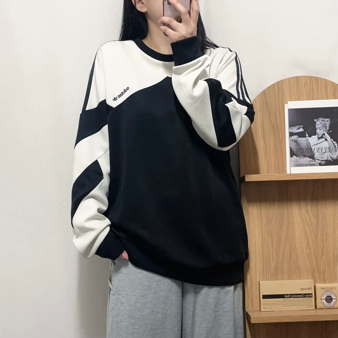 [정품] 아디다스 오레오 PALMEDTON 맨투맨 [ 3XL ] 상품이미지1