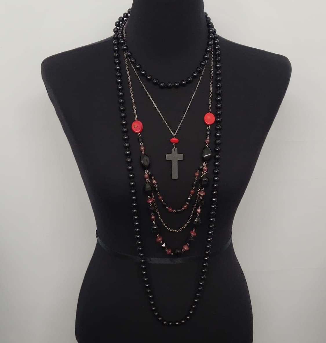 cross necklace set 상품이미지1