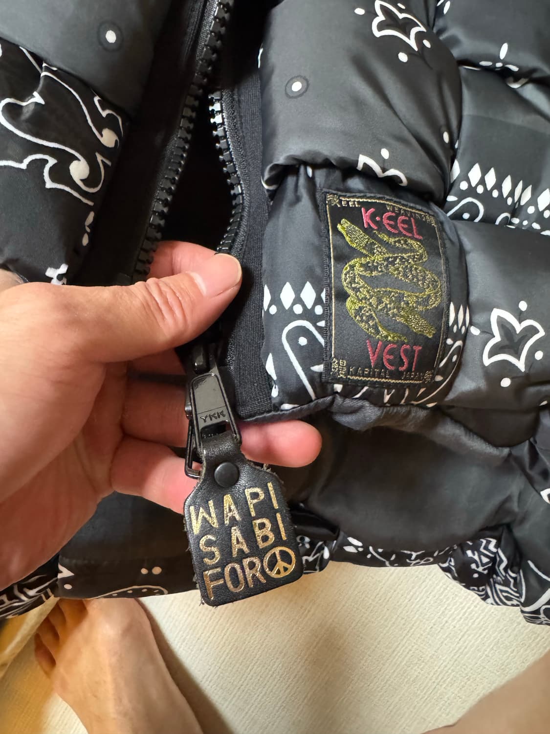 캐피탈 위빙 베스트 반다나 네이비  상품이미지2