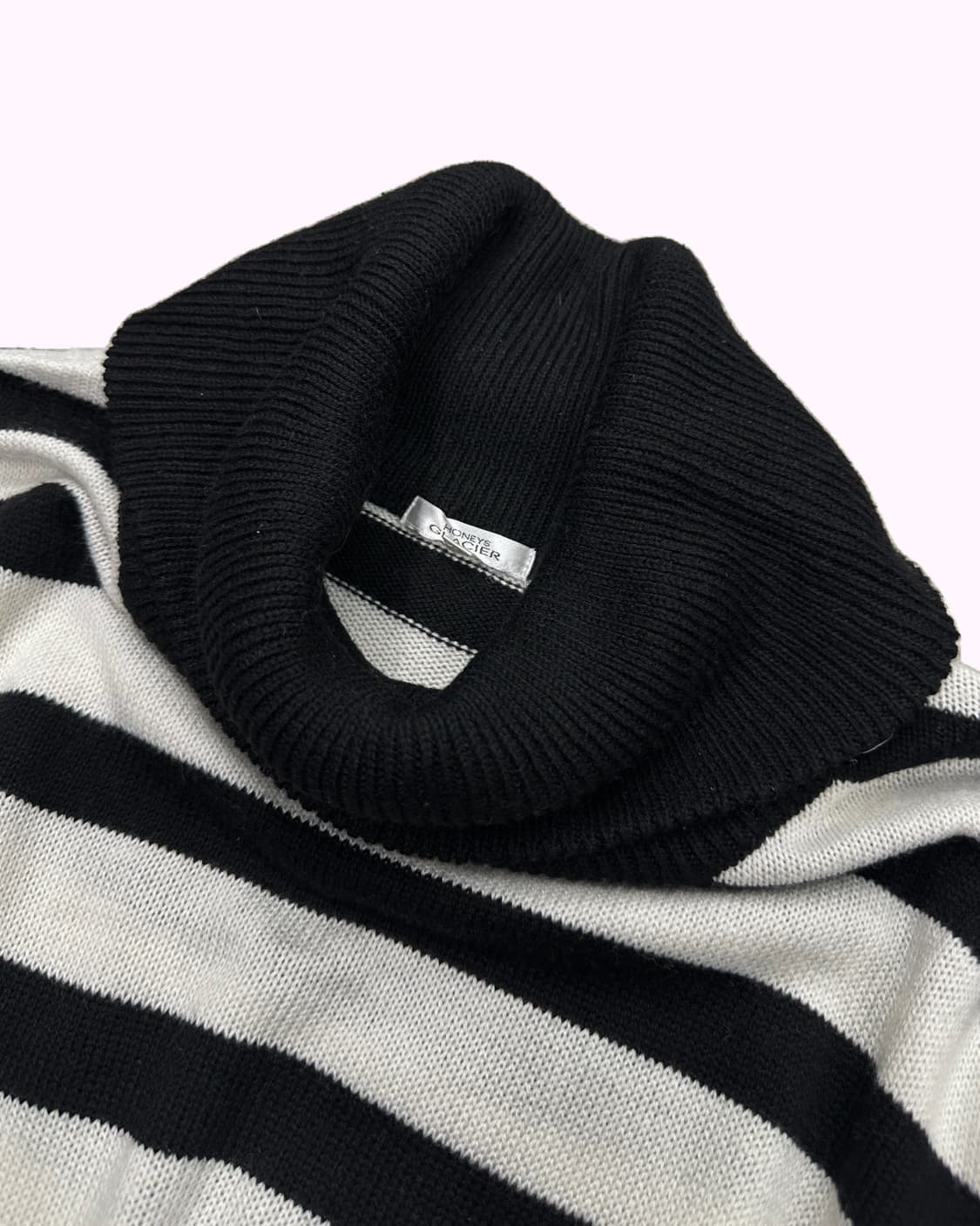 GLACIER stripe turtle-neck knit 상품이미지3