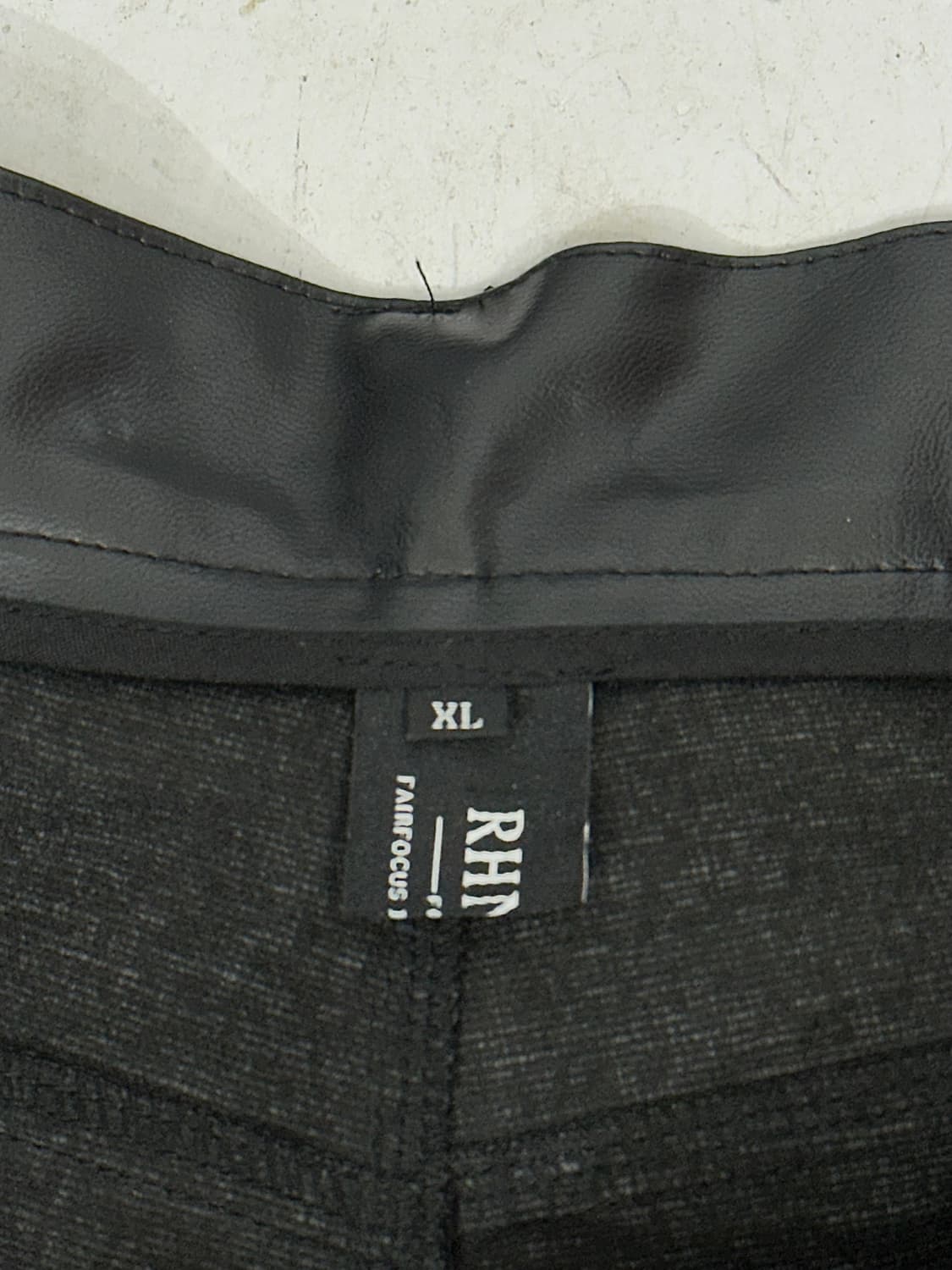 빈티지 블랙 대장급 멀티 포켓 유틸리티 비건레더 가죽 와이드 카고 팬츠 상품이미지7