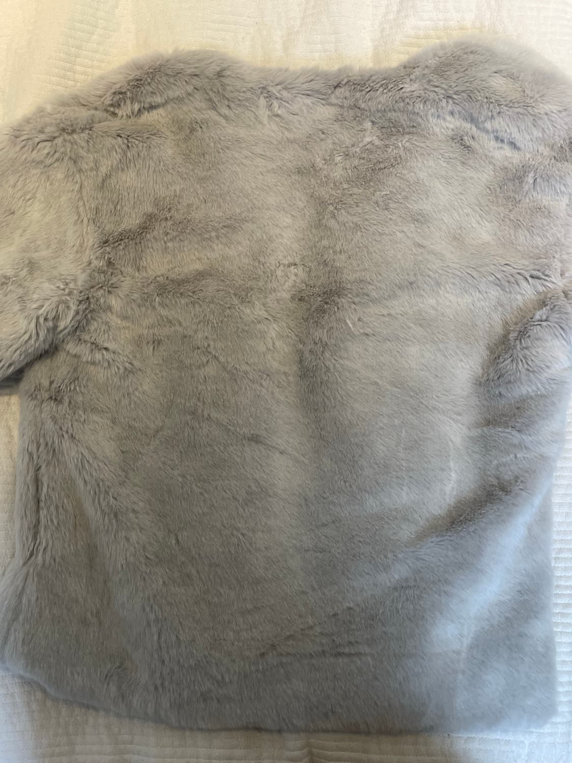 Grey fake fur jacket 상품이미지2