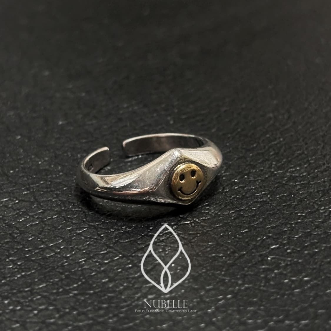 🌗 Smile logo ring / 스마일 925실버 오픈링 반지 상품이미지3