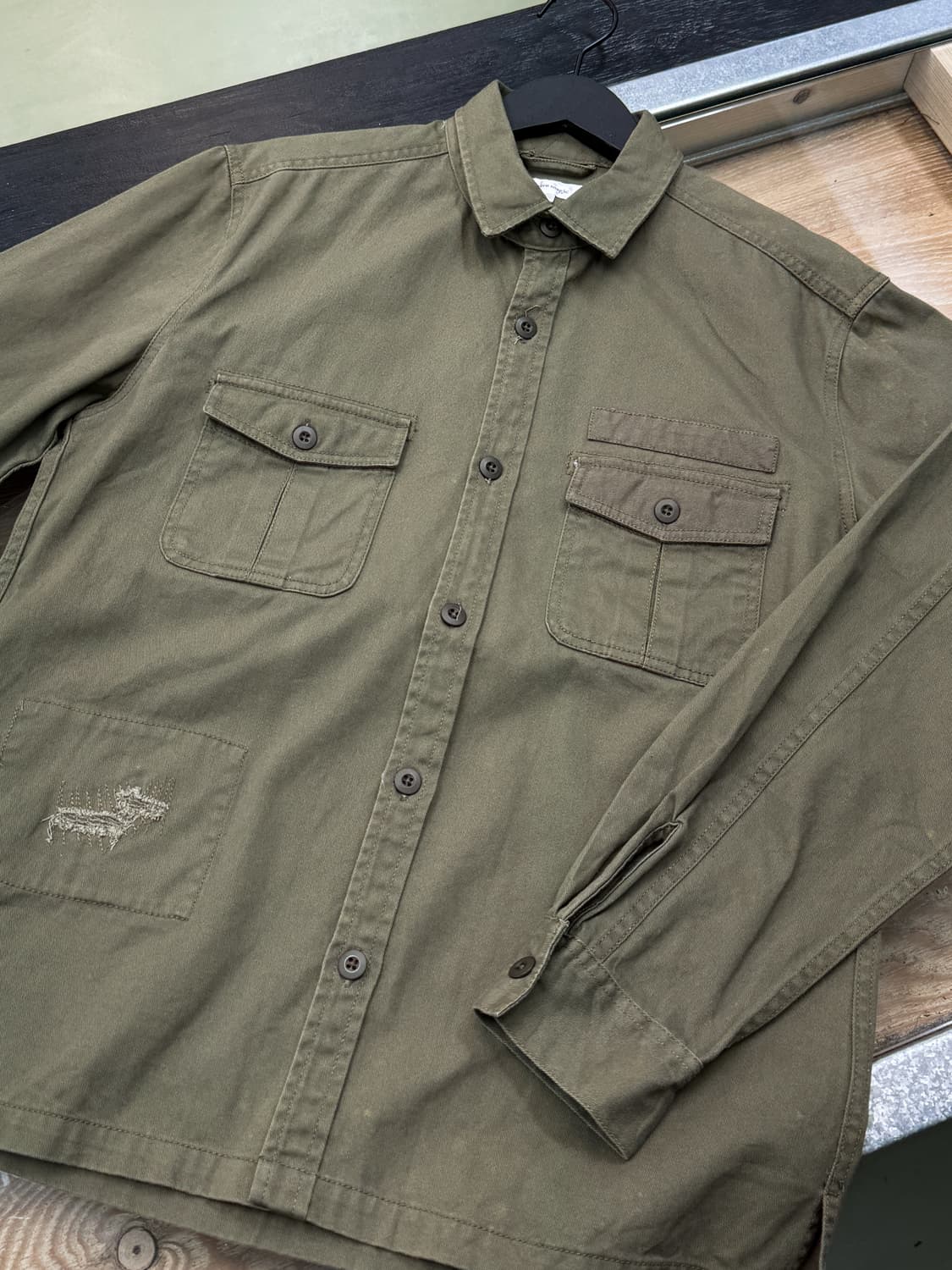 네이브 매직 투포켓 밀리터리 셔츠 상품이미지4