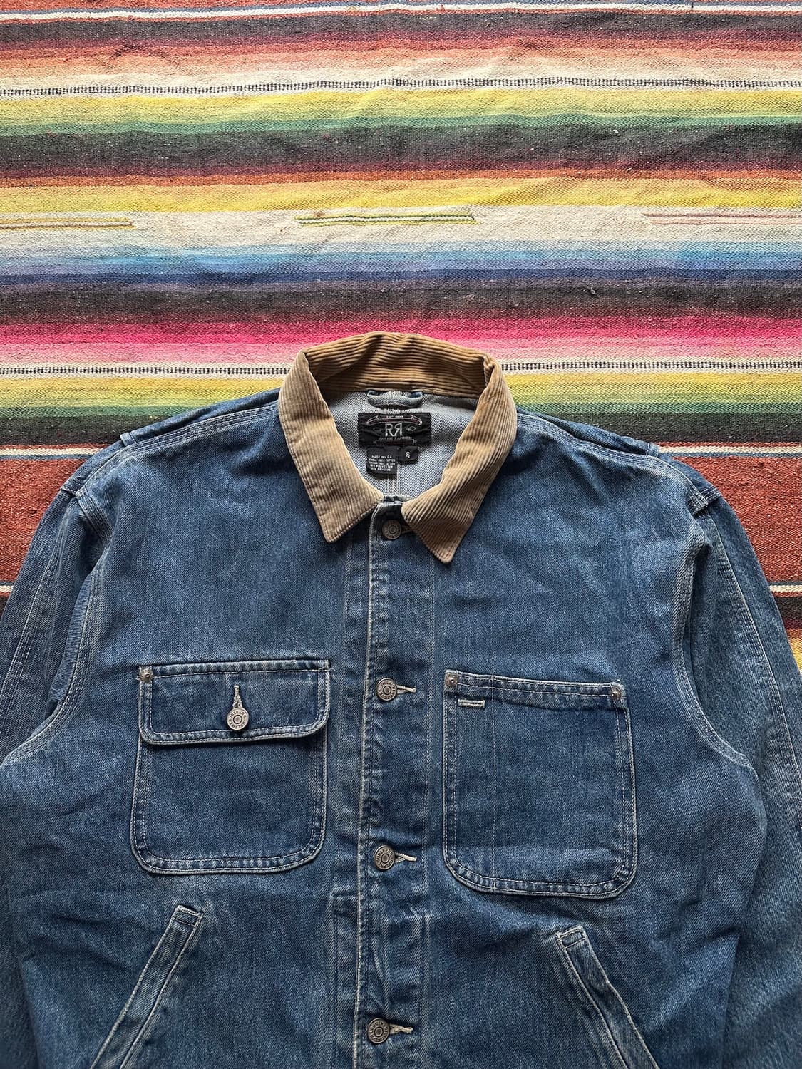 90s USA 빈티지 더블알엘 RRL 데님 덩가리 자켓 상품이미지2