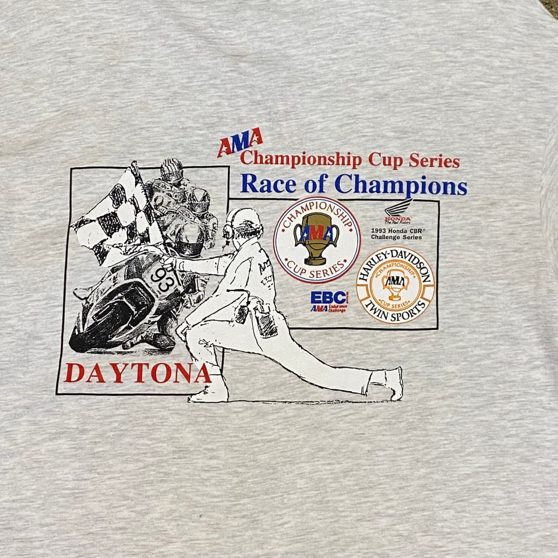 미국 빈티지 AMA 레이싱 챔피언 데이토나 반팔티 상품이미지2