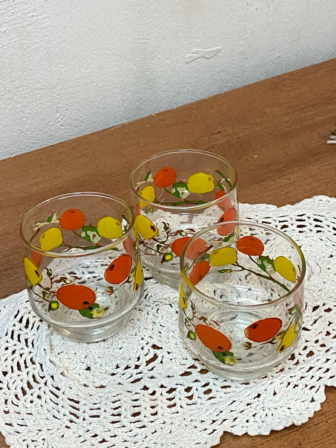 인도네시아 빈티지 유리컵 3p 상품이미지2