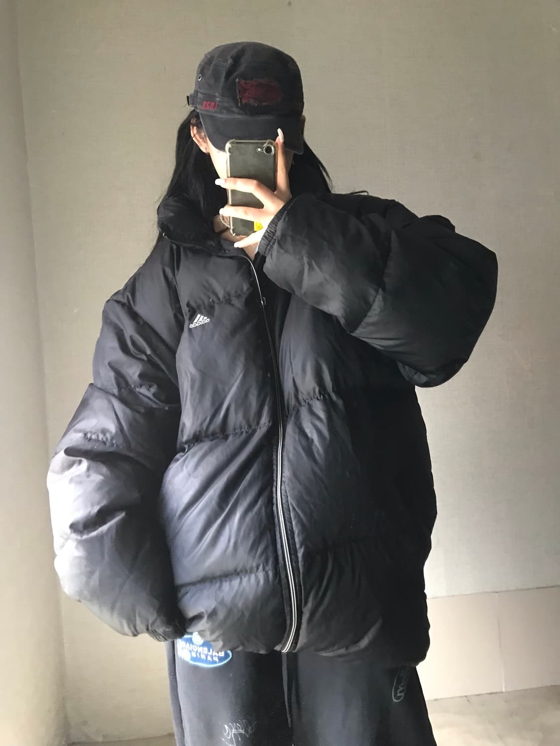 아디다스 90s 블랙 패딩 상품이미지3