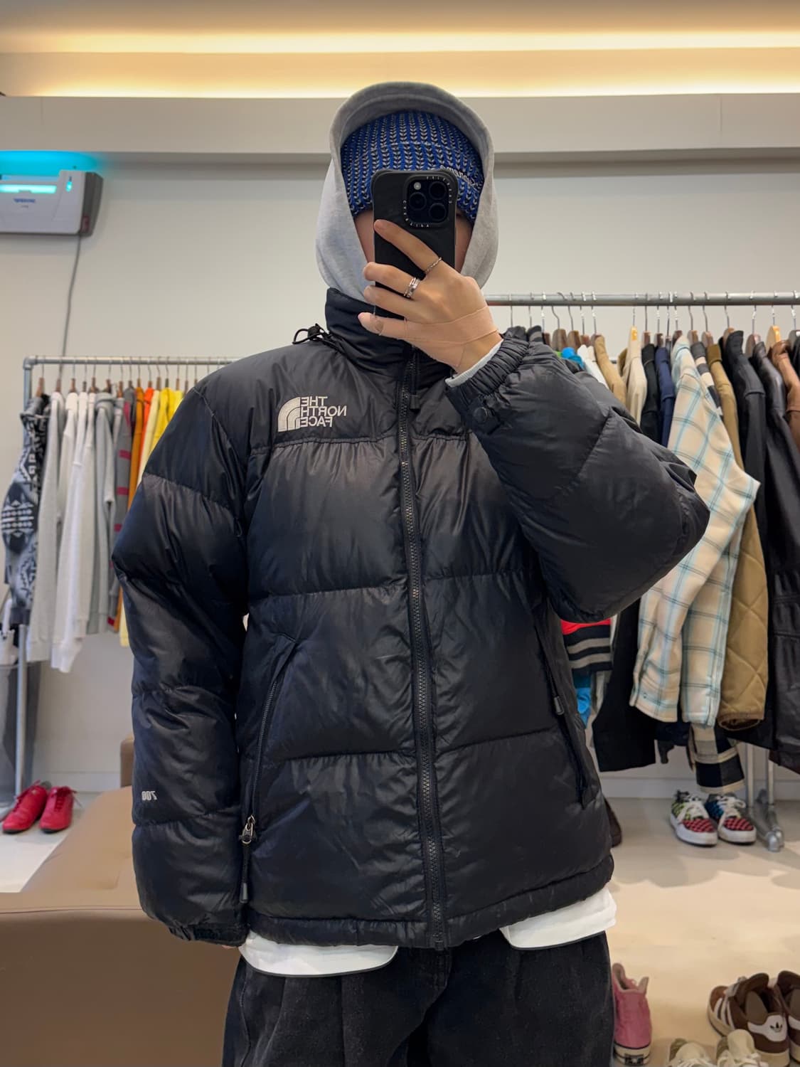 노스페이스 센터로고 눕시 패딩 상품이미지6