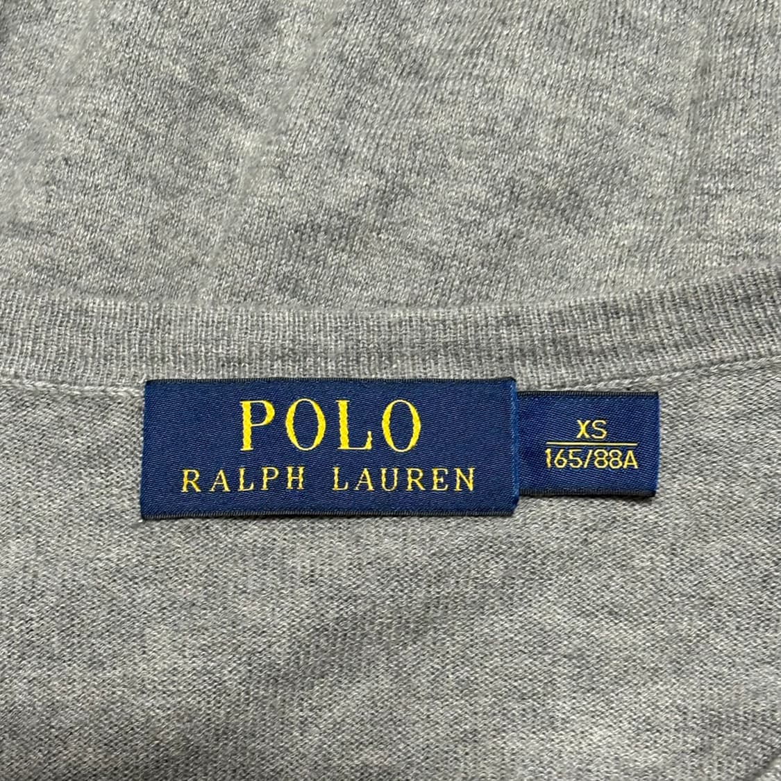 XS 폴로랄프로렌 여성용 브이넥 그레이 니트 상품이미지4