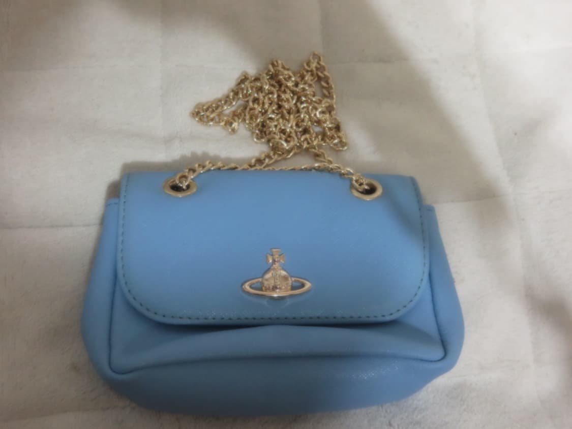 비비안웨스트우드 미니체인백 블루 상품이미지1