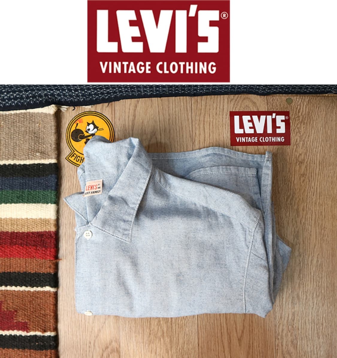 일본판 80s levis 리바이스 코튼100% 빈티지 셔츠 1986년 산 상품이미지1