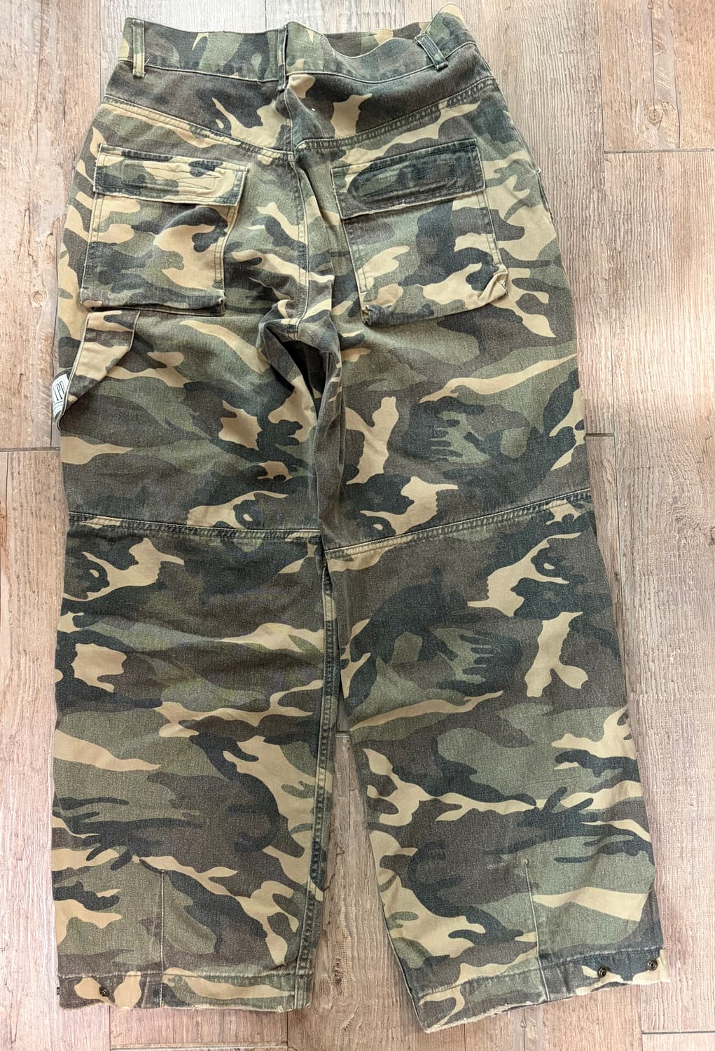 이티씨이 더블니 디스트로이드 팬츠 빈티지 카모 S 상품이미지4