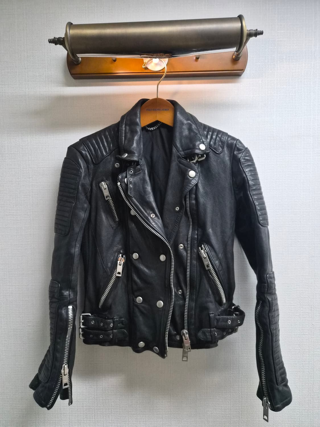 우먼 55) ITALY 양가죽 라이더 자켓 팝니다 상품이미지1