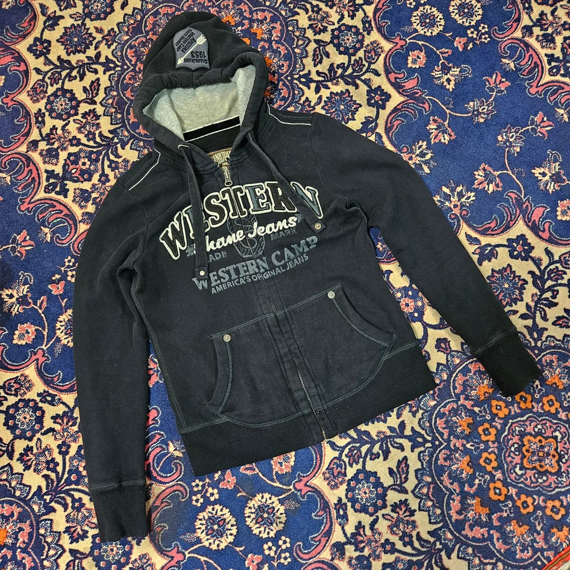 SHANE JEANS 00's y2k 빈티지 기모 후드집업
 상품이미지2