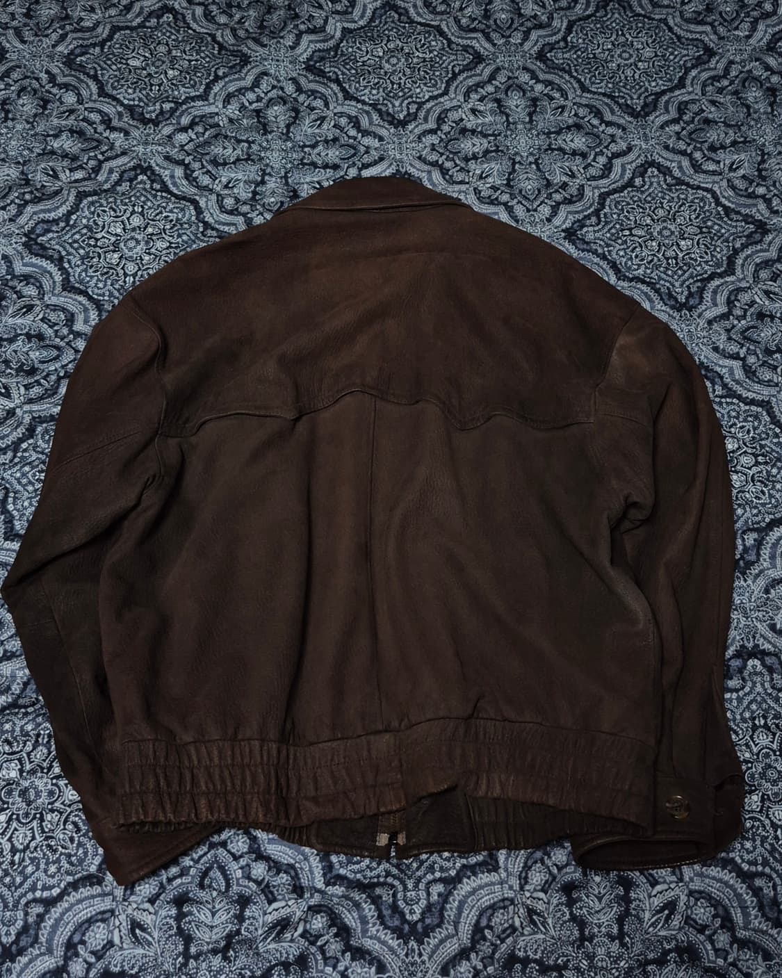 Bally 이태리 디어스킨 웨스턴 블루종 46size 상품이미지2