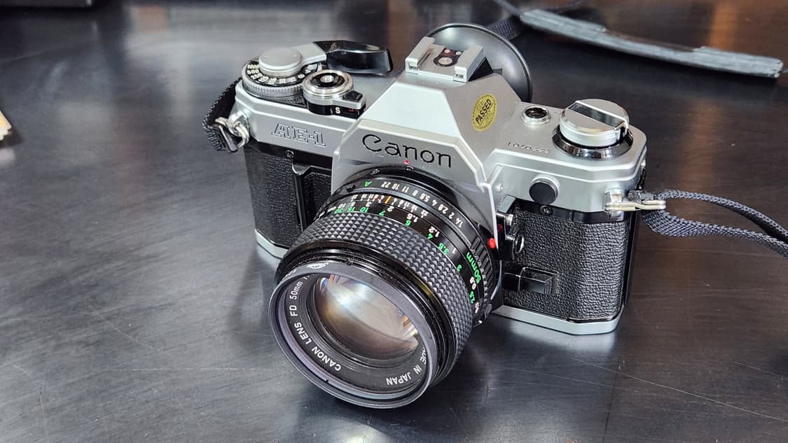(미사용) 캐논 AE-1 + FD 50mm f1.4 필름 카메라 상품이미지1