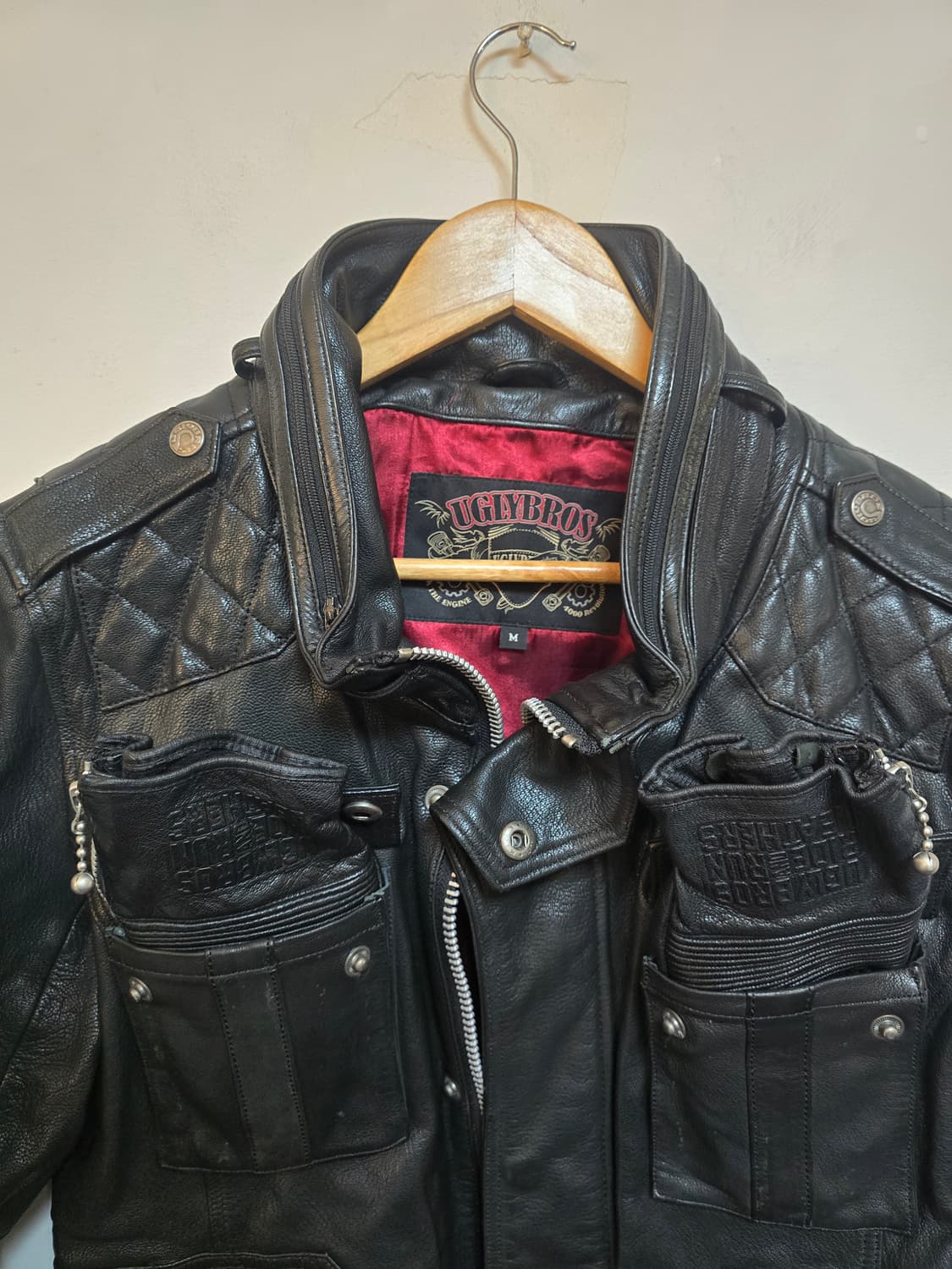UGLYBROS 라이더 가죽 자켓 M.(새상품급) 상품이미지3