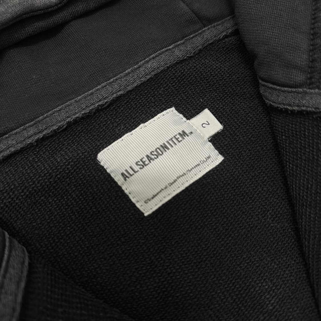 디미트리블랙 워싱 피그먼트 후드집업 사이즈 2 상품이미지5