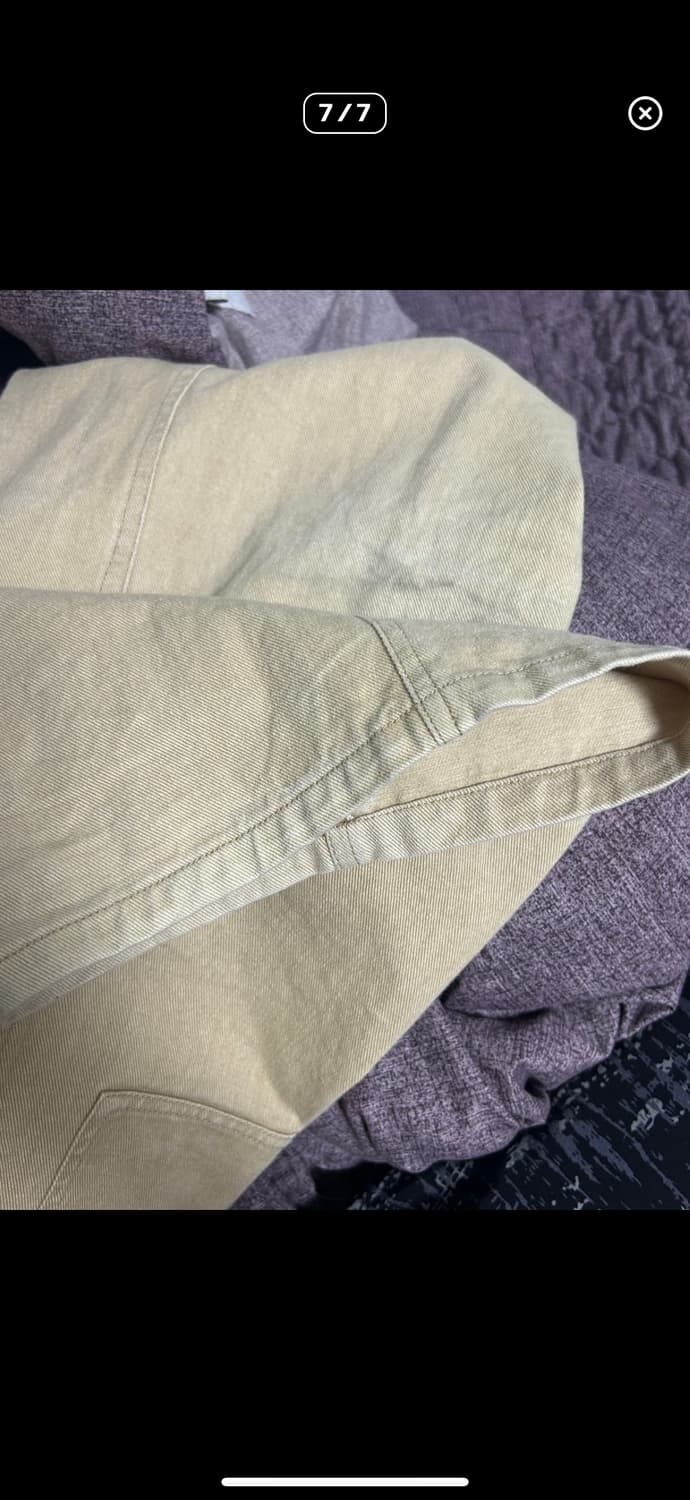 [2] 아오이로 코티드 더블니 팬츠 탄 상품이미지7