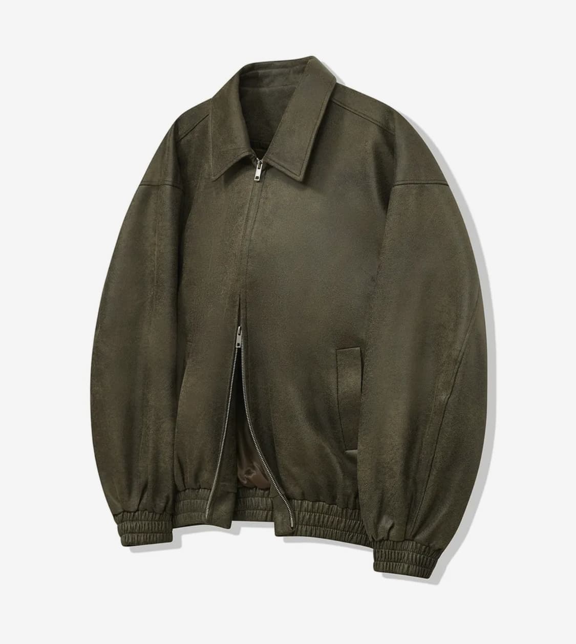 스탠다드에러 블루종 스웨이드자켓 카키 상품이미지1