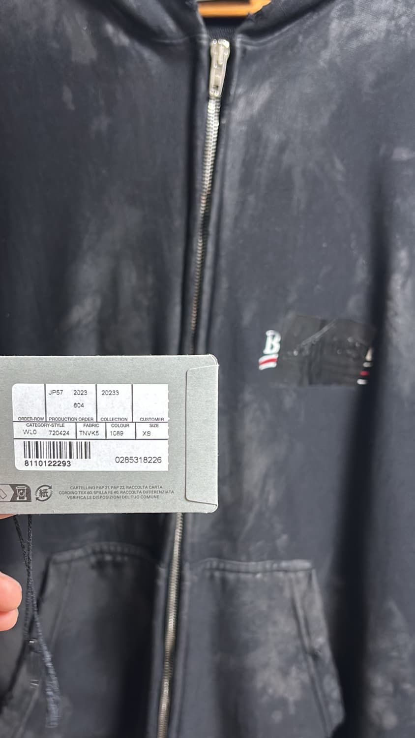 발렌시아가 개퍼 머드 디스 후드집업 xs사이즈 상품이미지2