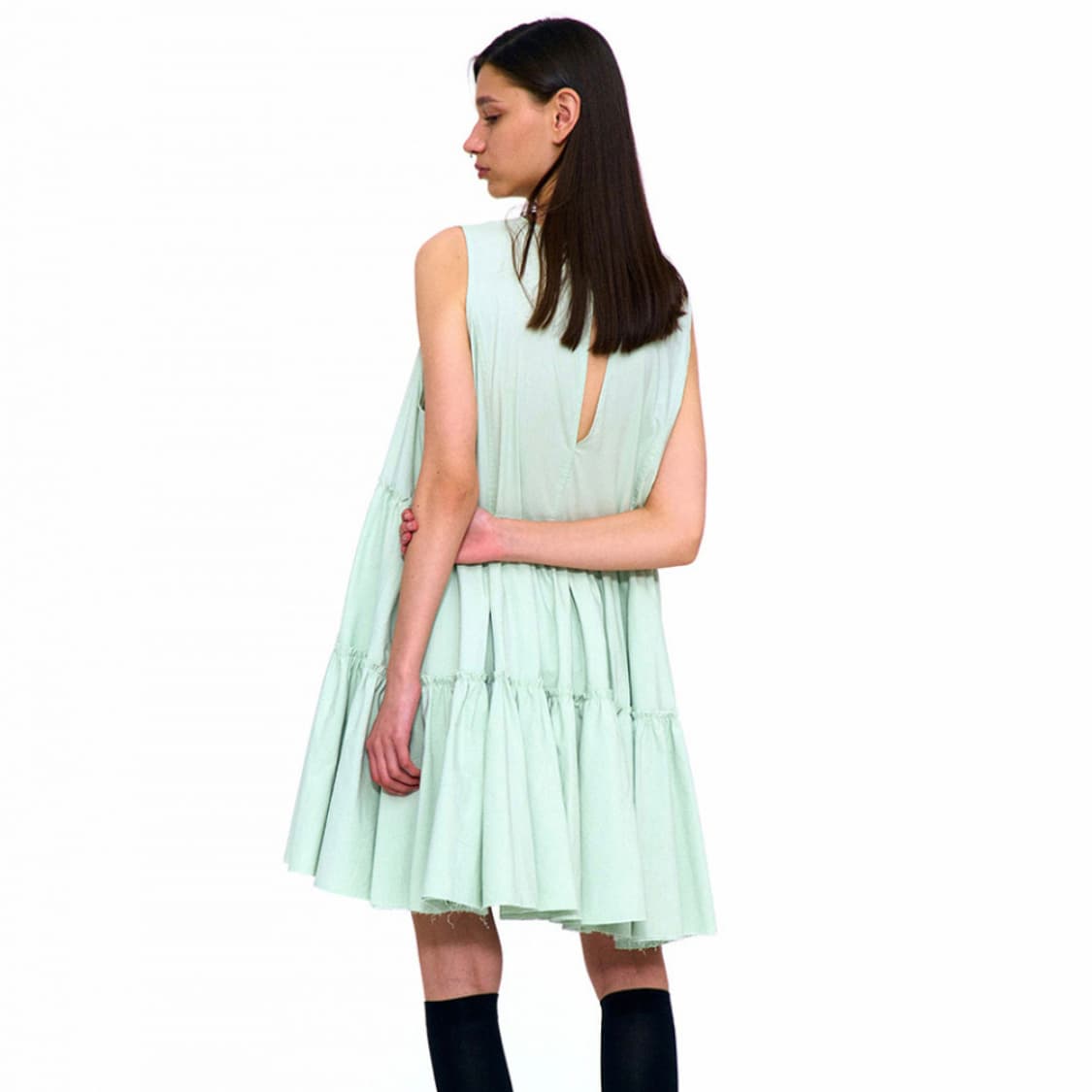 파르티멘토(PARTIMENTO) 플로럴 티어드원피스 프리사이즈 새상품  상품이미지3