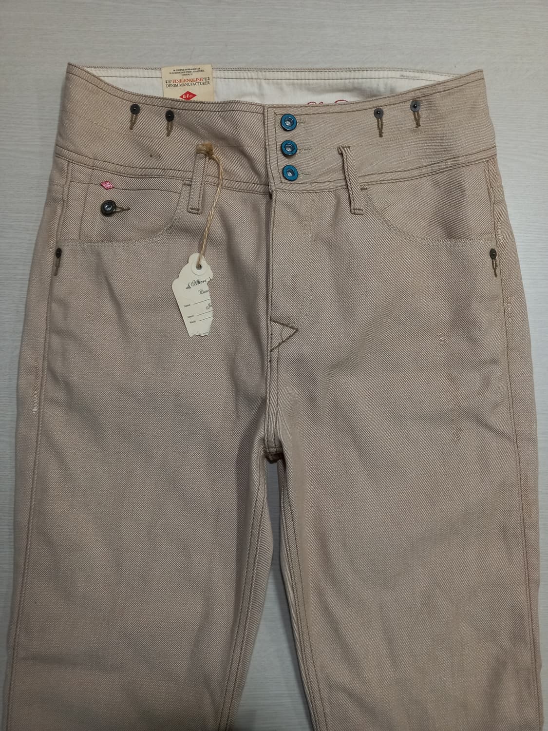 29 새상품 Lee Cooper 하이웨이스트 슬림일자진 베이지29-533 상품이미지3