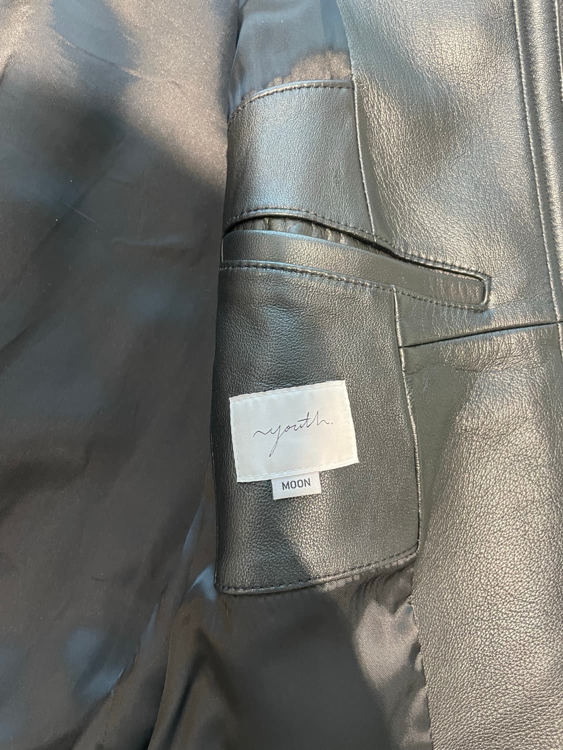 YOUTH 유스 레더 봄버 M (Moon) Leather Bomber 상품이미지6