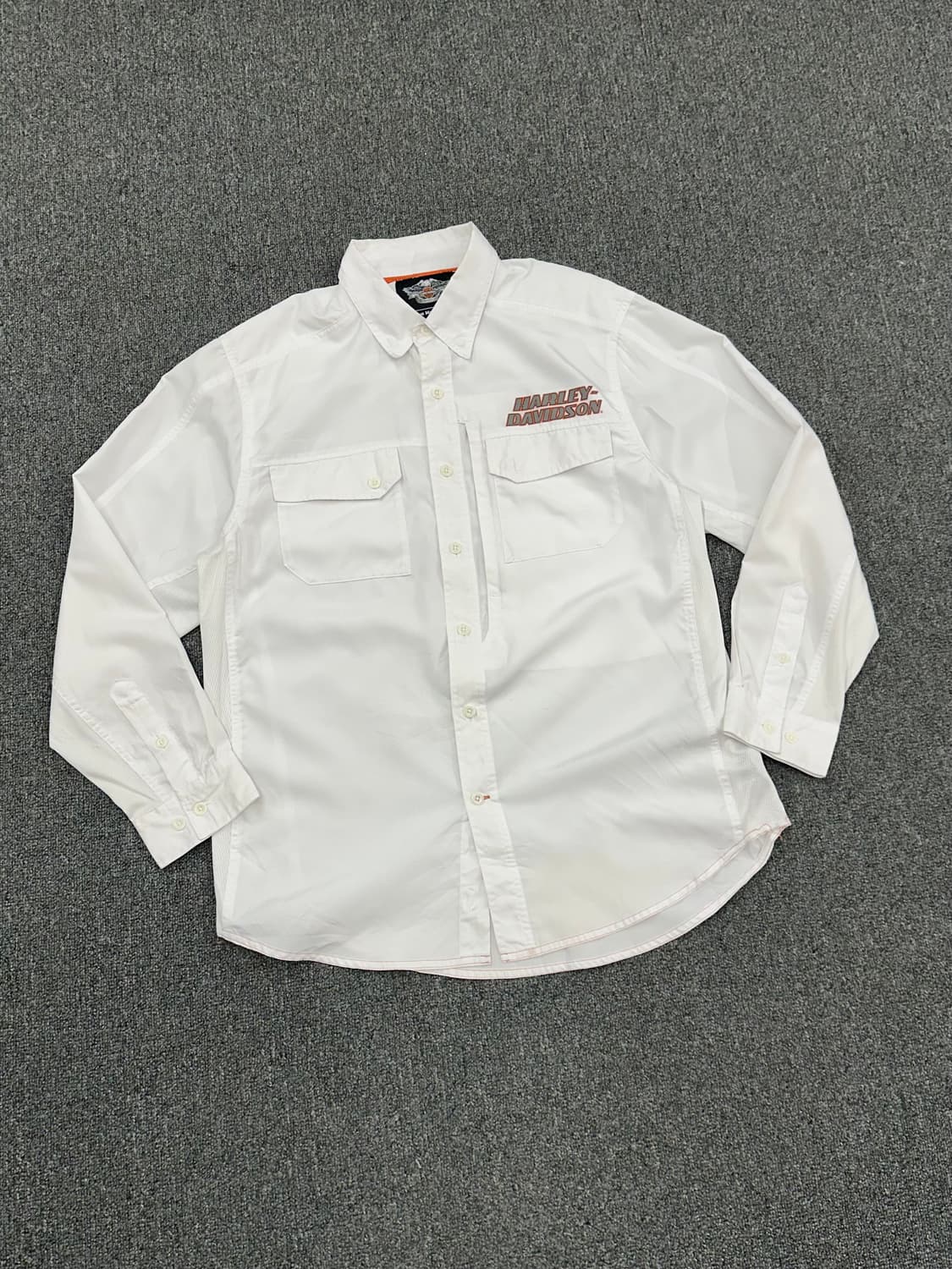 L)할리데이비슨 vintage 퍼포먼스 버튼 프론트 긴팔셔츠 상품이미지2