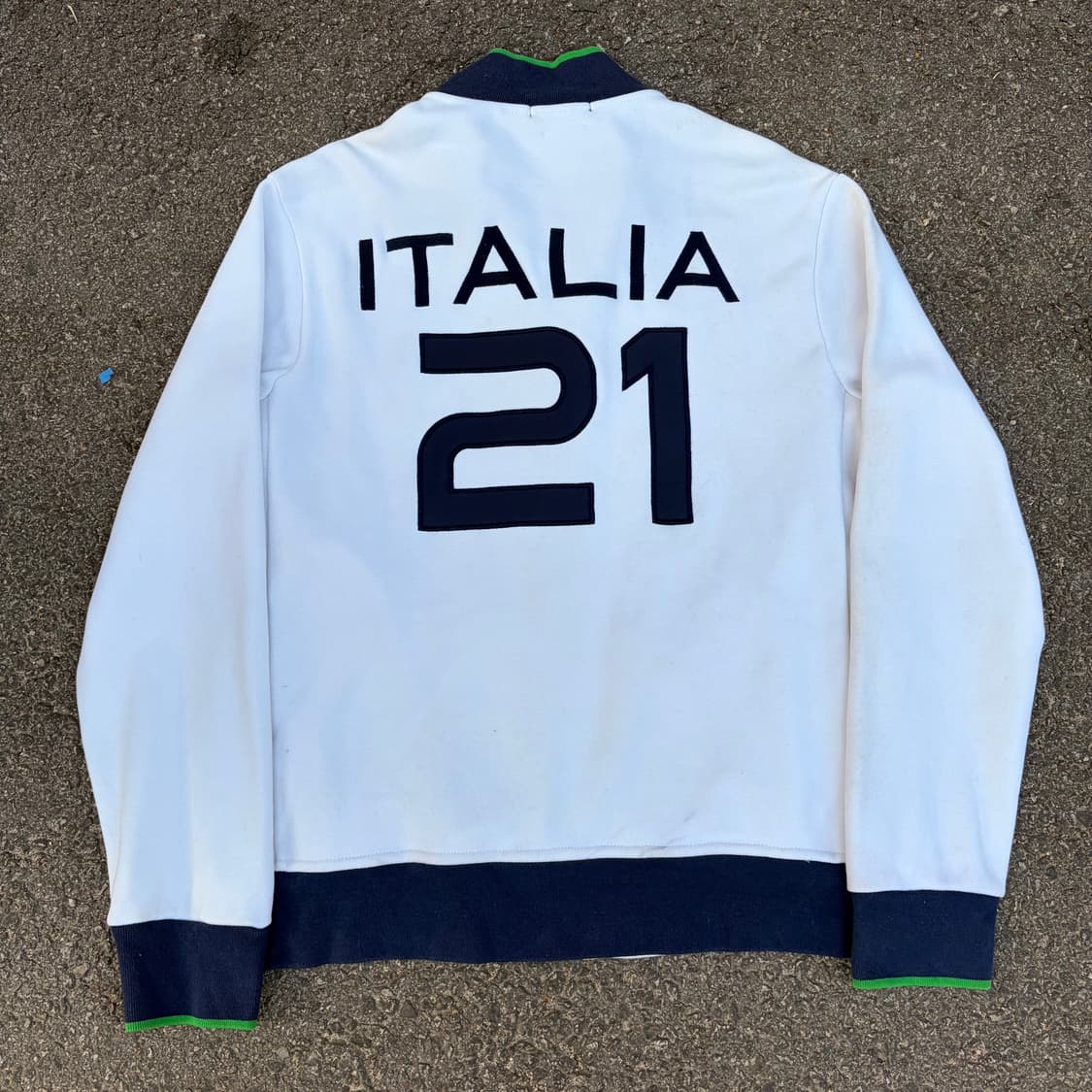 극희귀 폴로 빅포니 이탈리아 화이트 집업 져지 L 상품이미지6