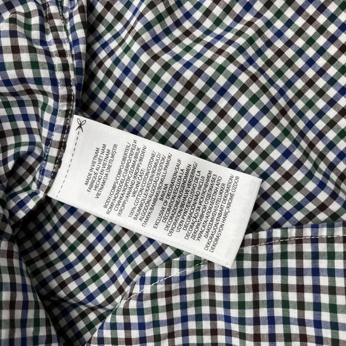 폴로 랄프로렌 네이비포니 고방체크 셔츠 M 상품이미지6