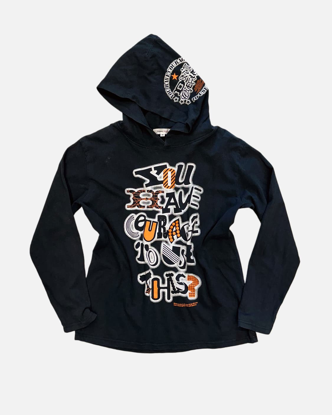 lettering printing hood t-shirt 상품이미지1