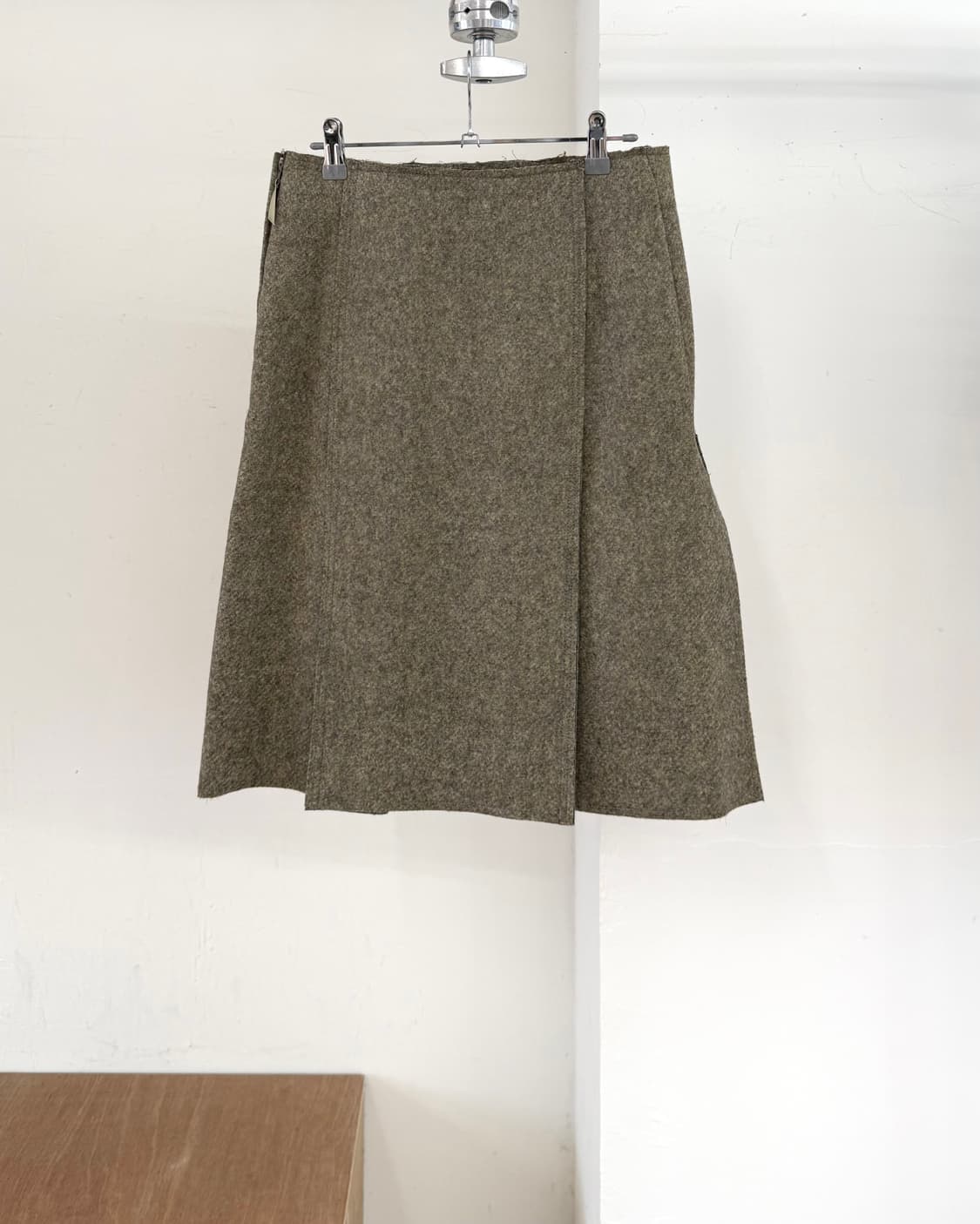 폴 스미스 올리브 울 미니 스커트 상품이미지4