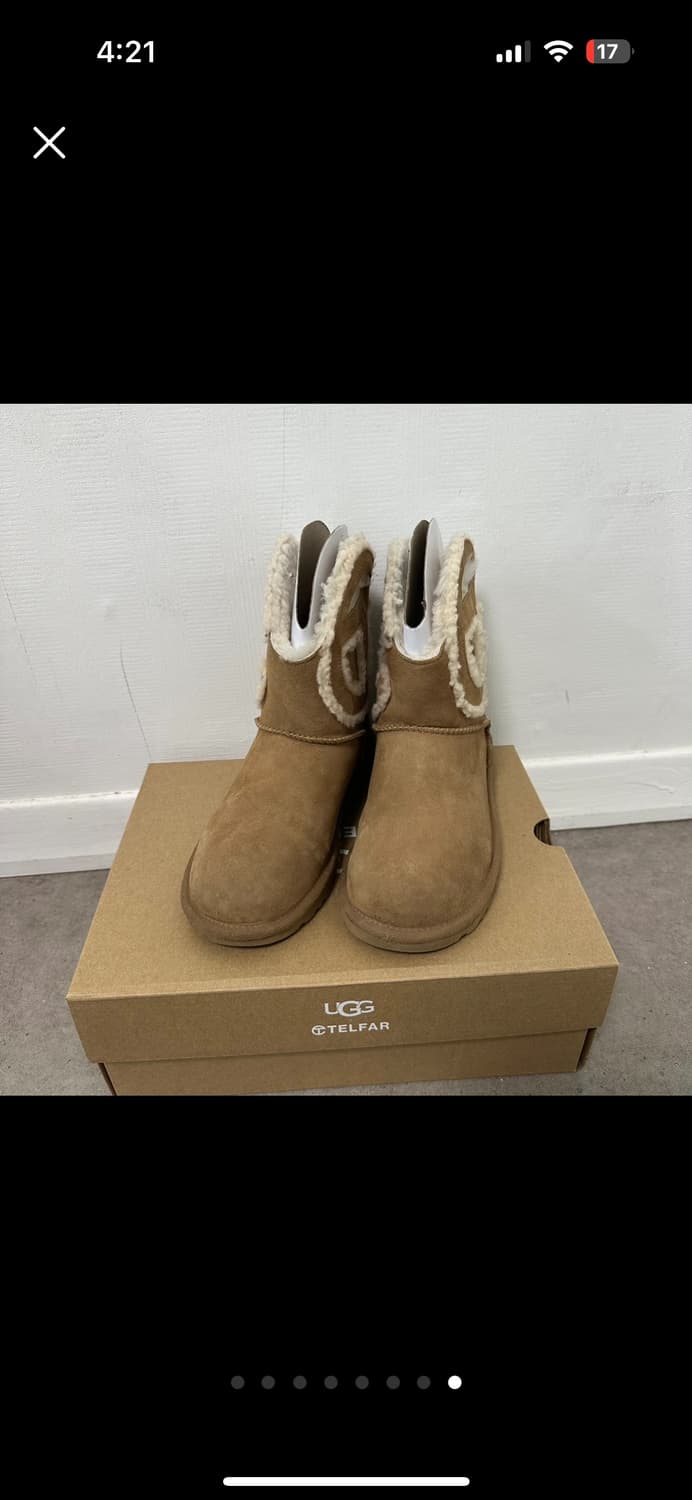 220 텔파 x 어그 부츠 미니 체스트넛 ugg telfar 상품이미지4