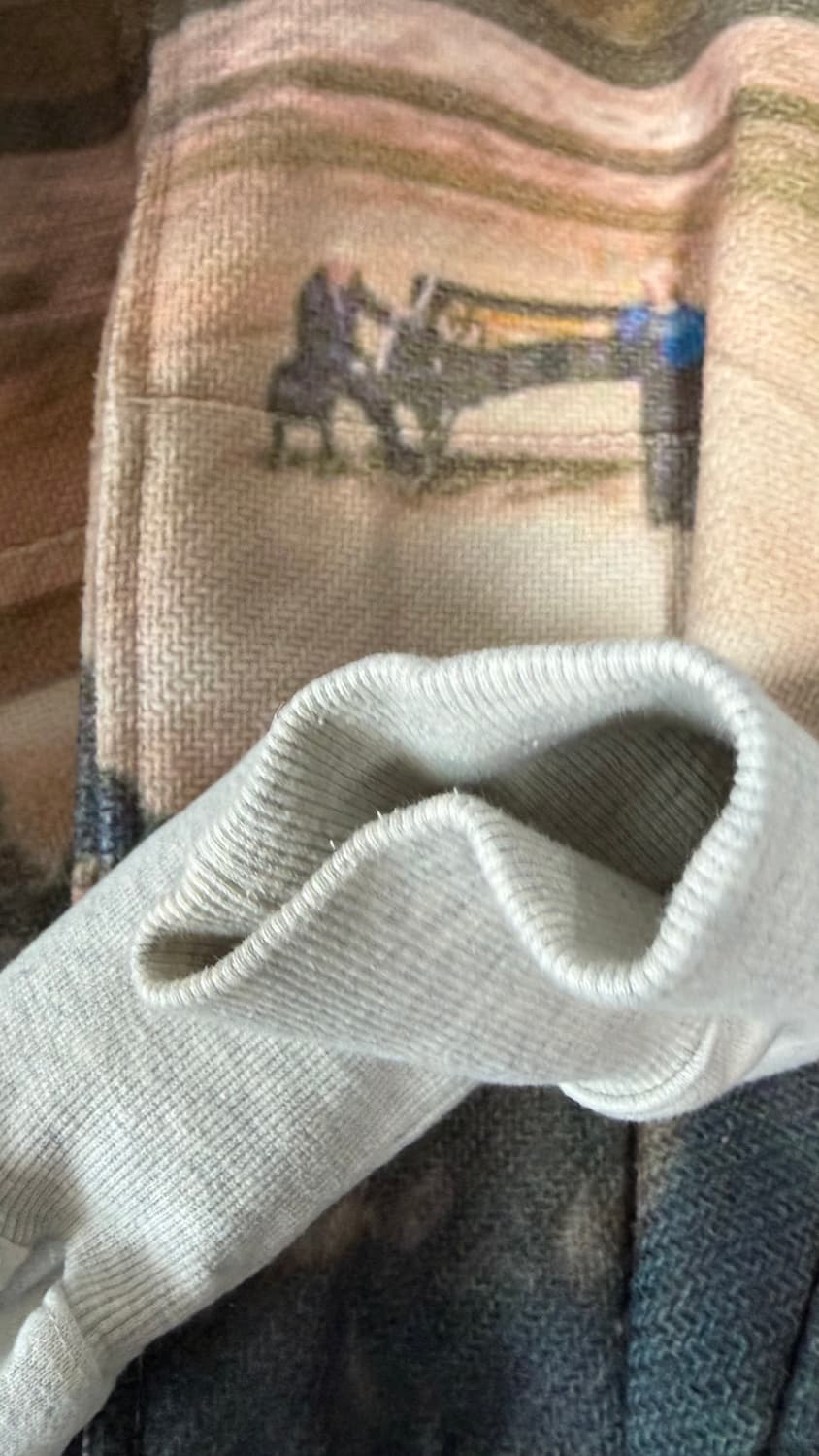 애프터프레이 프린트 패널 후디 집업 멜란지그레이 상품이미지3