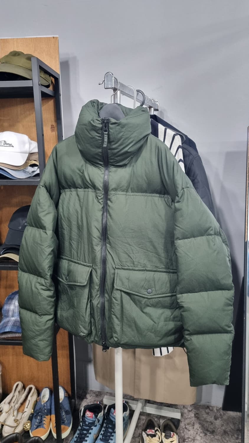 더 니트 컴퍼니 100~105size(M)구스다운 패딩 카키 상품이미지1