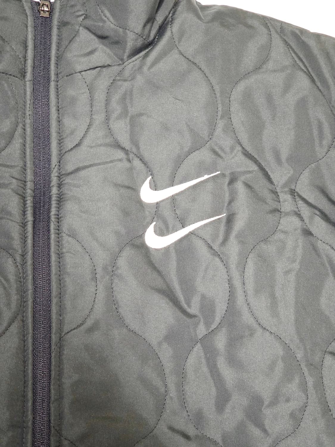 [나이키] 희귀 더블스우시 퀼팅 체크 기모 자켓 XXL(105추천) 상품이미지3