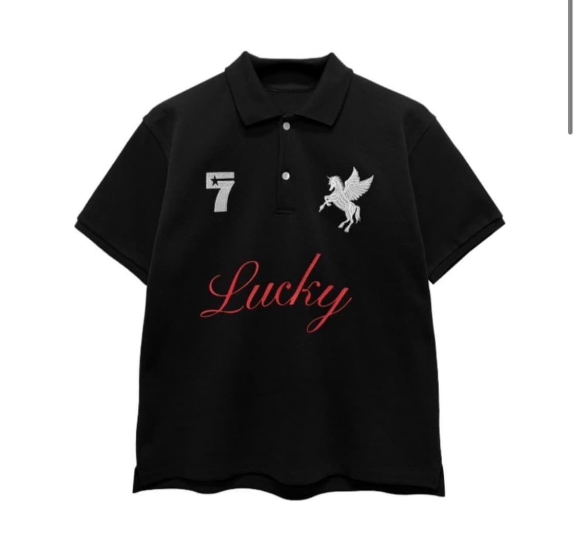 LUCKY KOIN POLO SHIRT BLACK [L] 상품이미지1