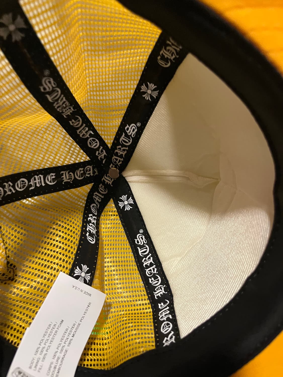 (새상품)크롬하츠 옐로우 트러커 모자 상품이미지3