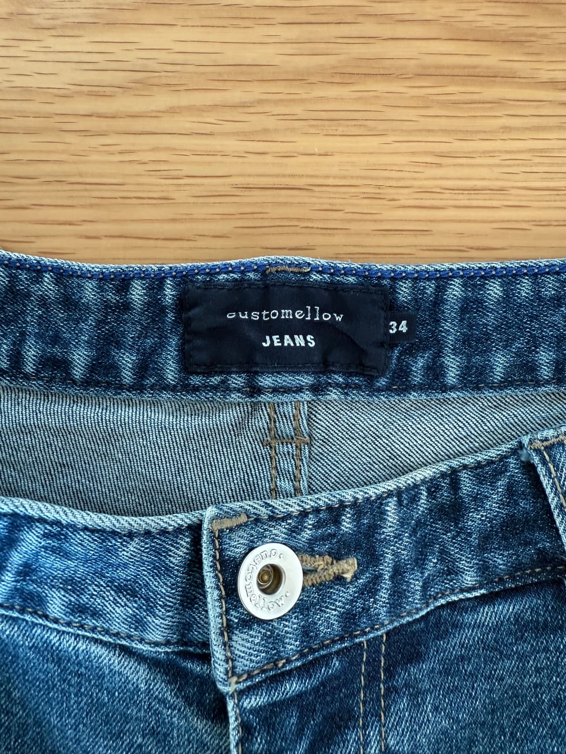 커스텀멜로우(customellow) 롱업 데님 상품이미지6