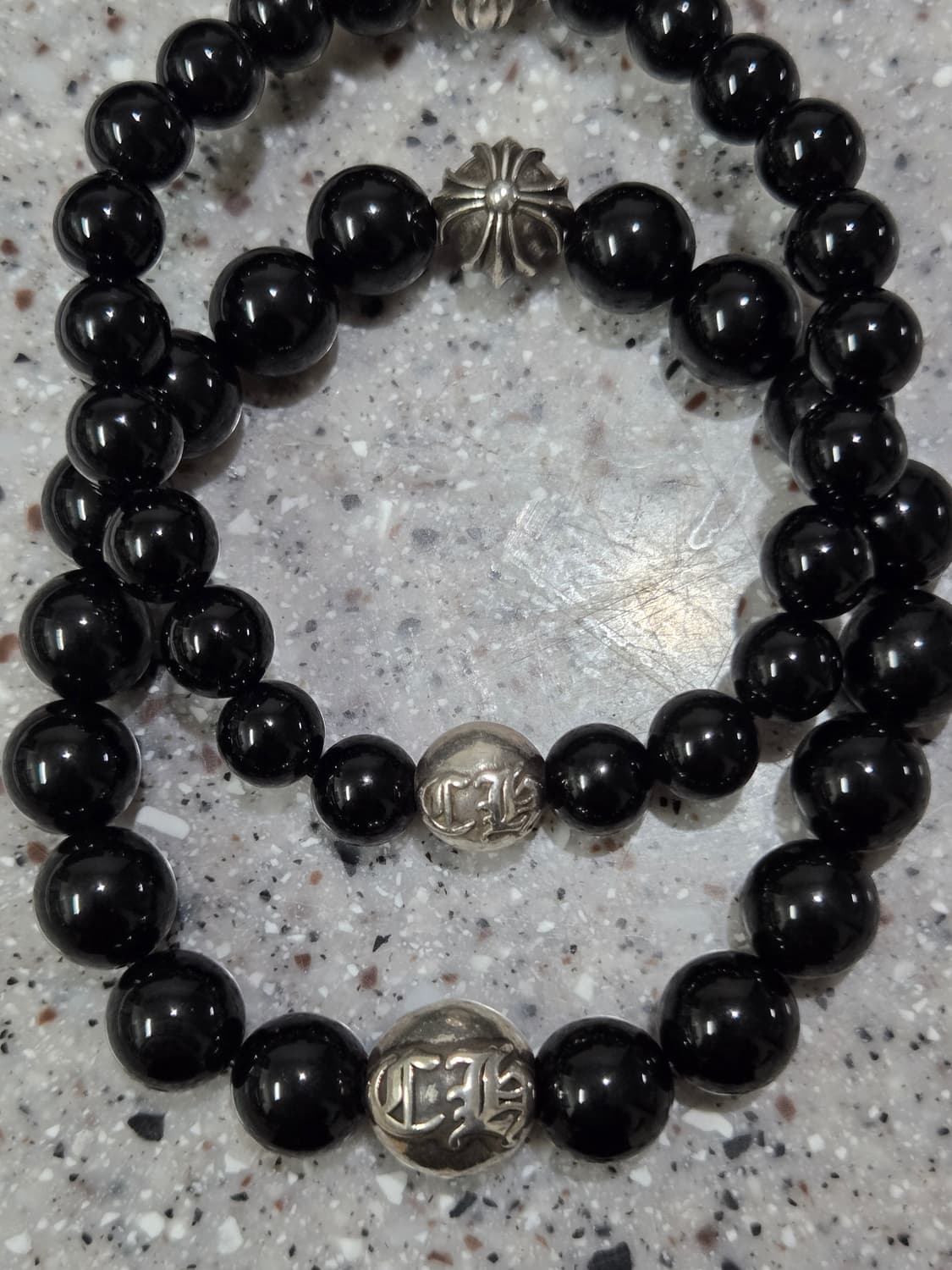 크롬하츠 비즈&터키석10mm팔찌(정품) 상품이미지6