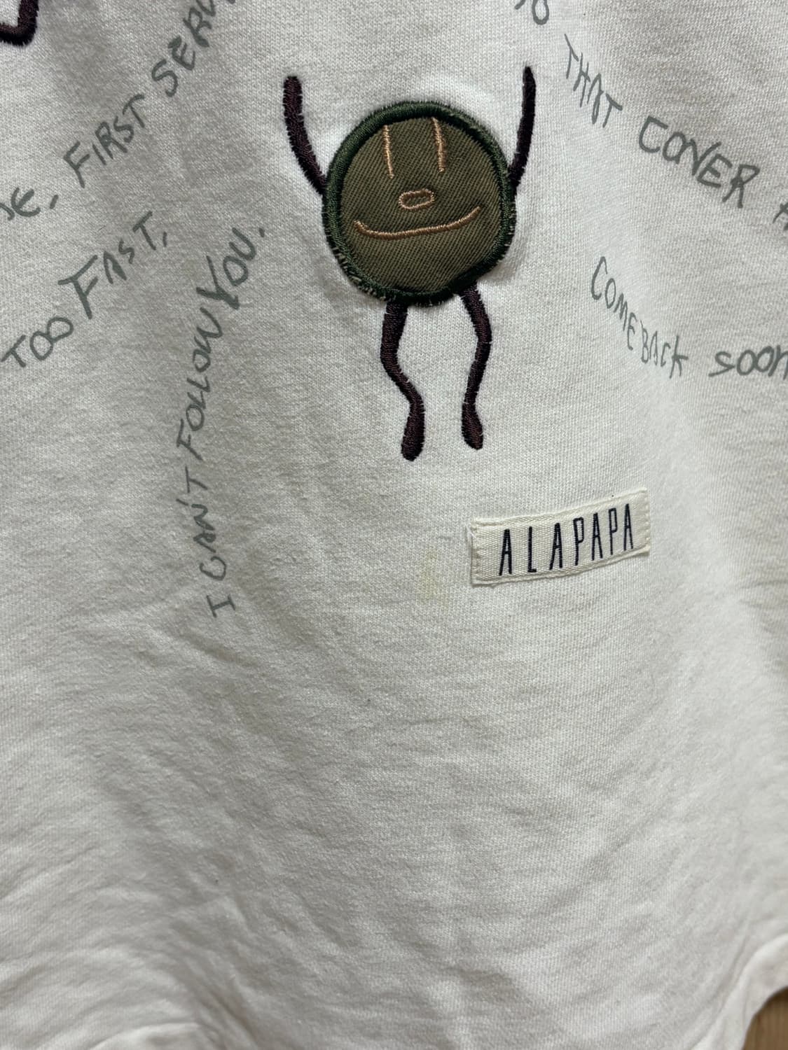 모리걸 자수 맨투맨 하구미 스즈코 상품이미지2