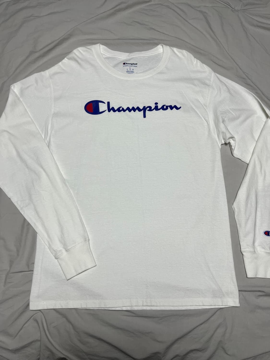 [L] 챔피온 로고 롱슬리브 티셔츠 상품이미지1