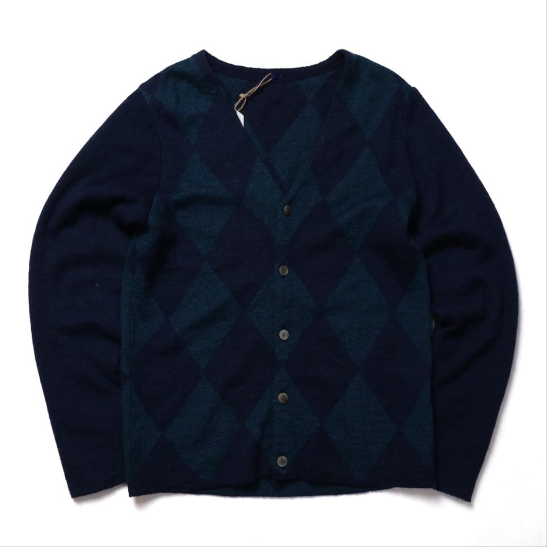 Maillot Argyle Pattern Cardigan     상품이미지1